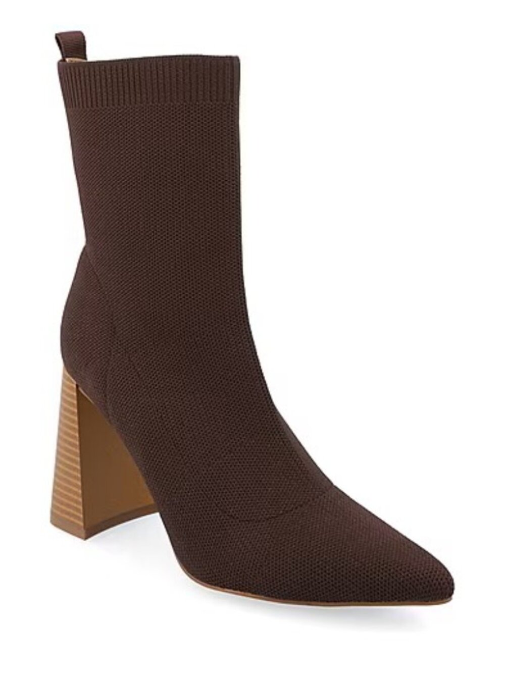 #46 Journee Collection Womens Noralinn Stacked Heel Booties, Brown